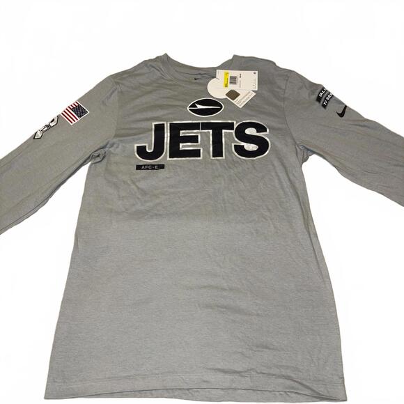 Nike Other - New Nike Military New York Jets NFL Long Sleeve Shirt Gray Men's Size S Salute